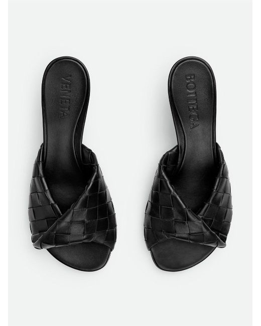 Bottega Veneta Black Blink Mule Sandal