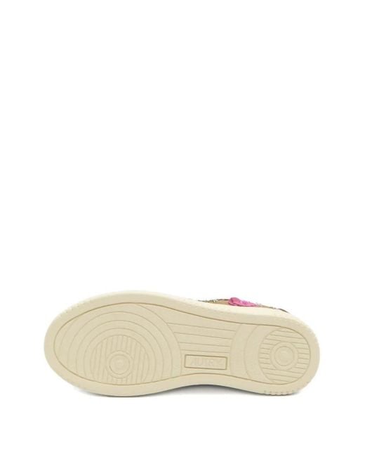 Autry Brown Dallas Low Suede Embellished Sneakers