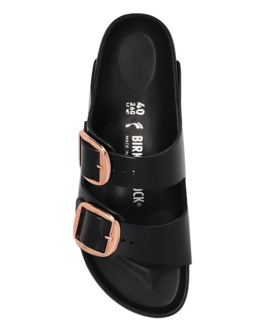 Birkenstock Black Arizona Big Buckle Exquisite Shine Calzata S