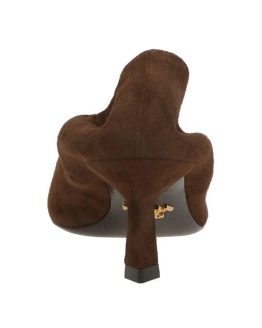Pumps A Punta 55Mm di Prada in Brown