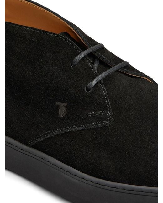 Tod's Black Winter Suede Ankle Boot for men
