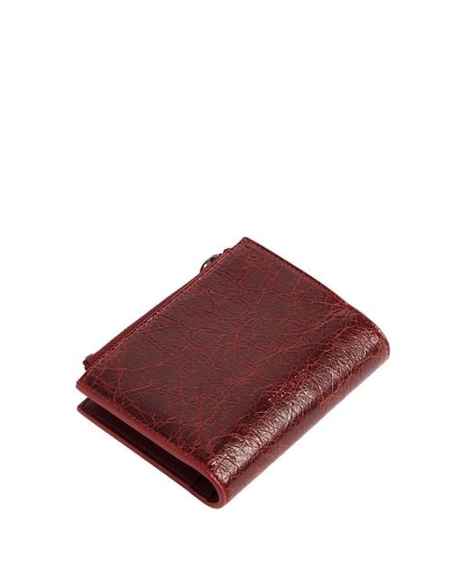 Balenciaga Red Le City Bifold Wallet