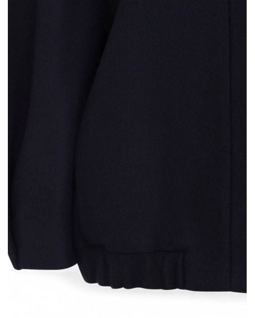 Dries Van Noten Blue Oversized Wool Blend Jacket