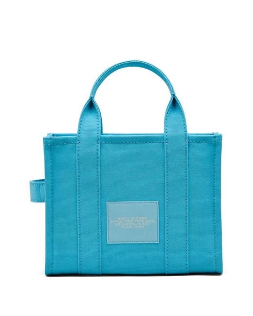 Marc Jacobs Blue Small 'The Tote Bag' Canvas Handbag