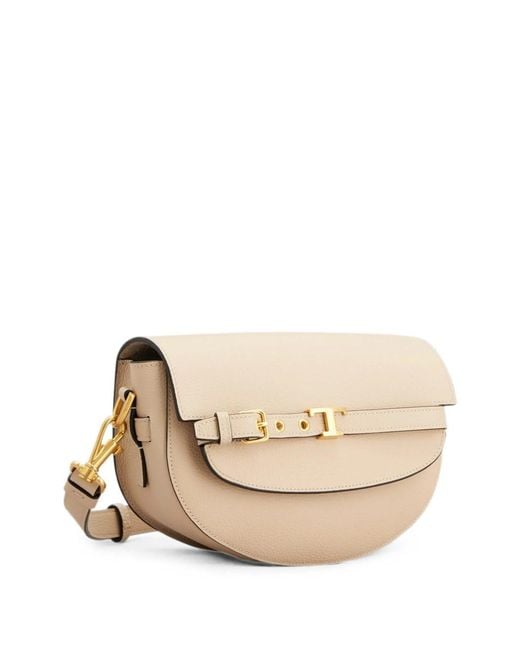 Tod's Natural Mini T Signature Leather Crossbody Bag