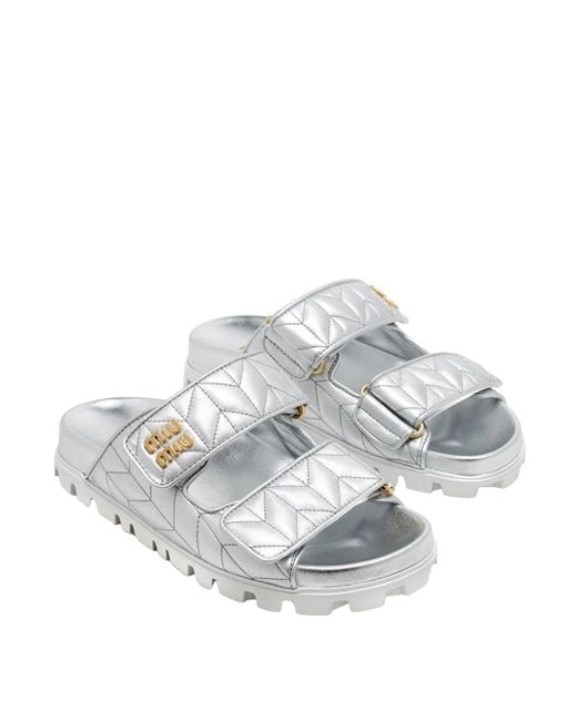 Miu Miu White Sandali