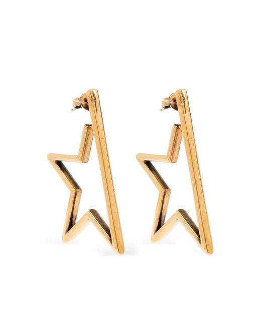 Golden Goose Deluxe Brand Metallic Earrings Outline Star