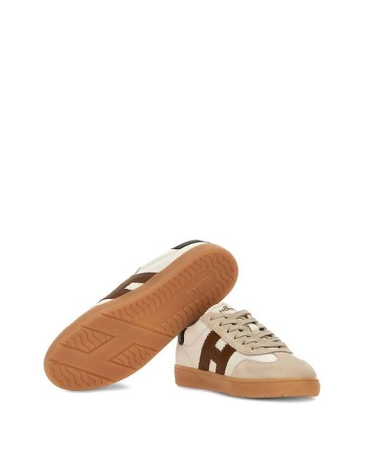 Hogan Brown Sneakers With Lace-Up Fastening