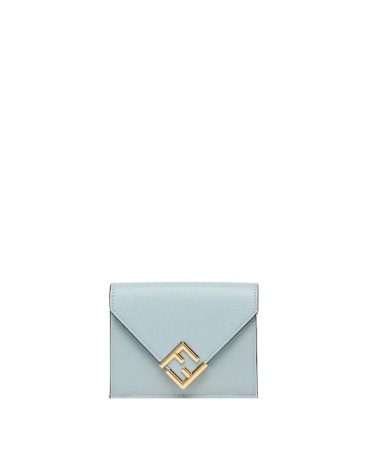 Fendi Blue Ff Diamonds Wallet