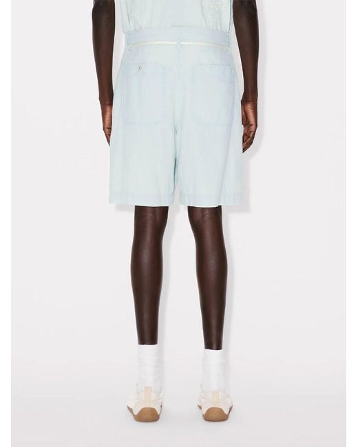 KENZO Blue Straight Shorts for men