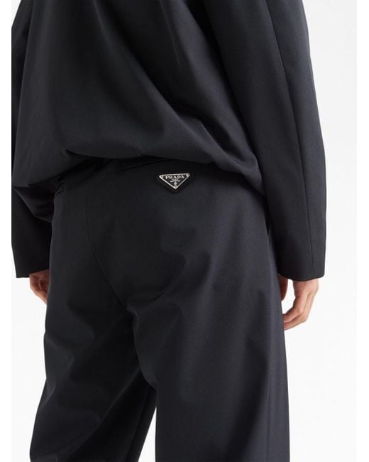 Prada Black Tecno Stretch Trousers for men
