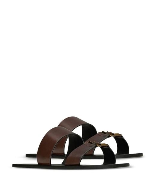 Saint Laurent White Solid Sandals for men