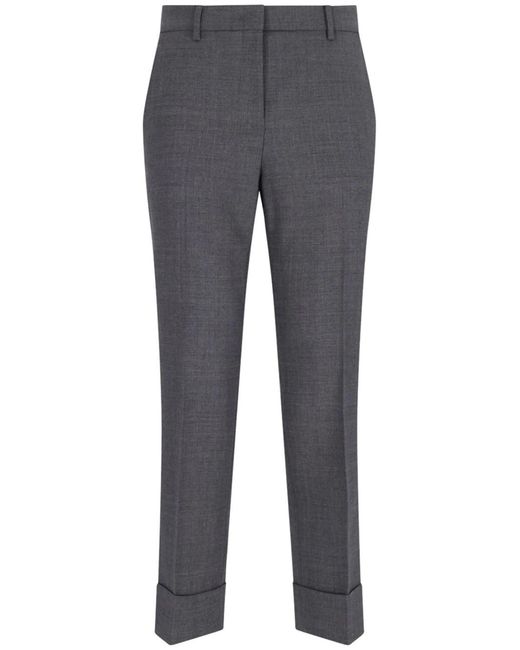 Incotex Gray Tapered Wool Pants