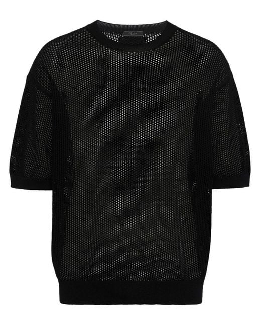 Prada Black Knitted Shirt for men