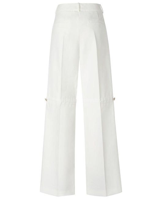 Fendi White Technical Canvas Trousers