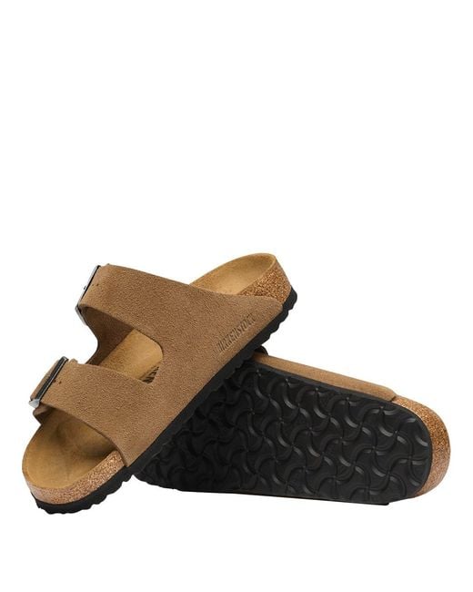 Birkenstock Brown Arizona Suede Leather Sandals
