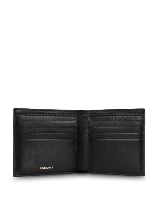 Balenciaga Black Monaco Square Wallet Accessories for men