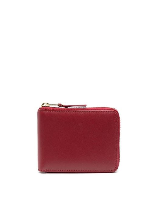 Comme des Garçons Red Classic Wallet With Zip Accessories