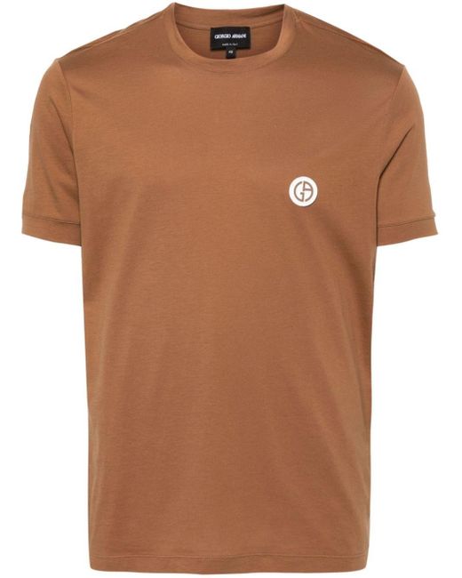 Giorgio Armani Brown Jersey T-Shirt for men