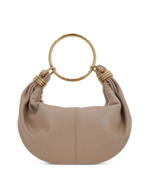Chloé Metallic Bracelet Small Leather Hobo Bag