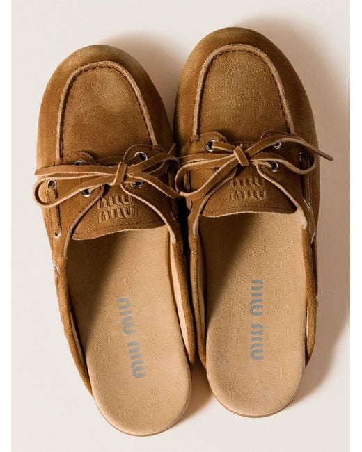 Miu Miu Brown Sabot