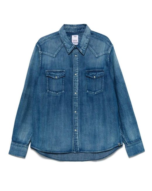 Visvim Blue Social Sculpture Shirt Dmgd for men