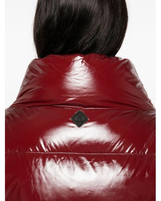 Herno Red Shiny Nylon Jacket