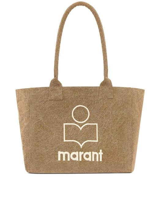 Isabel Marant Natural Yenky Zipped Tote Bag