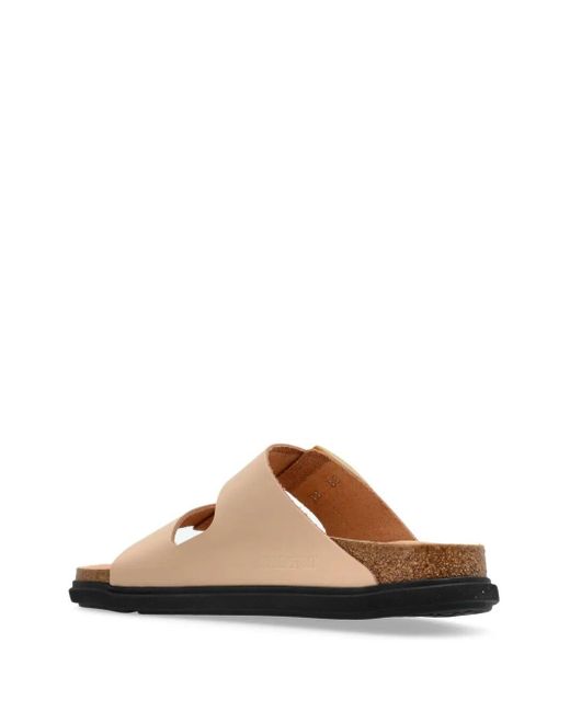 Birkenstock White Arizona Db Shine New, Natural Leather