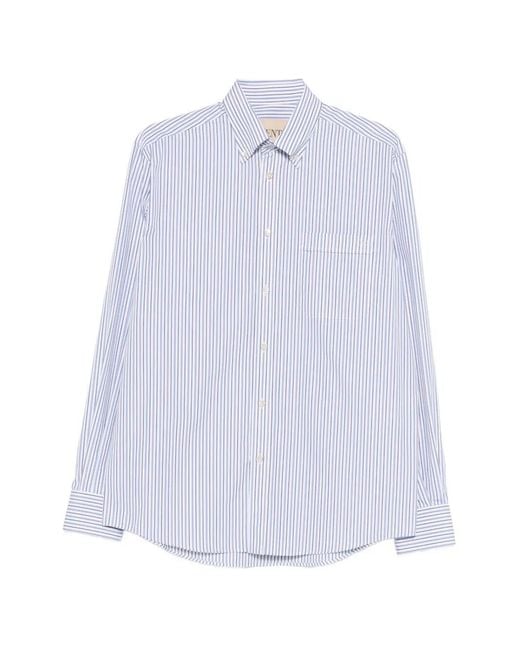 Valentino Garavani White Striped Cotton Shirt for men