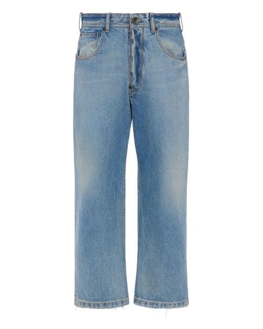 Maison Margiela Blue Straight-Leg Jeans for men