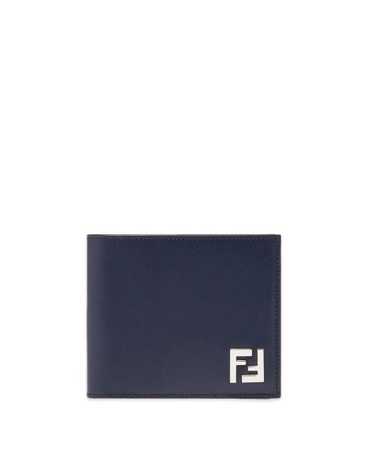 Fendi Blue Ff Squared Wallet Accessories for men