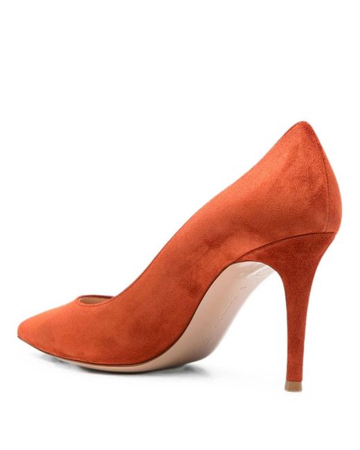 Gianvito Rossi Pink Gianvito 85 Suede Pumps