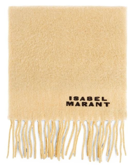 Isabel Marant Natural Firny Wool Scarf