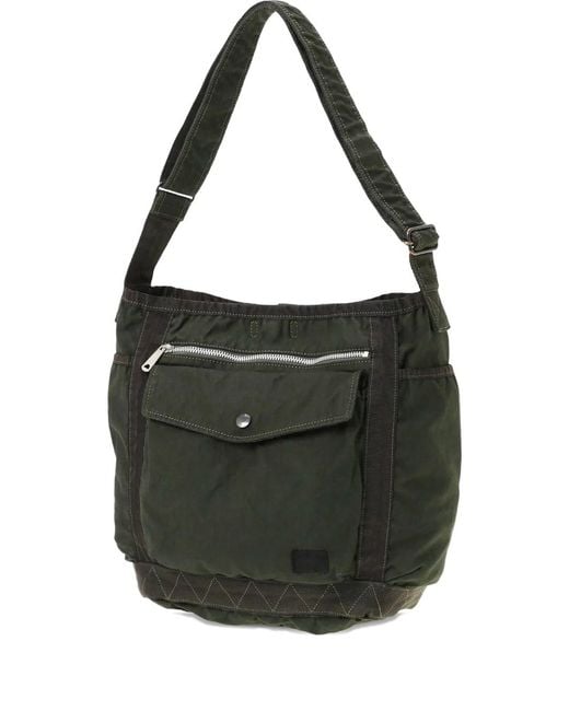 Porter-Yoshida and Co Black Crag Large Shoulder Bag for men