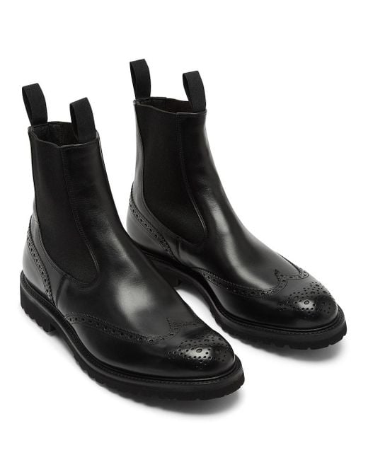 Stivaletti Henry di Tricker's in Black da Uomo