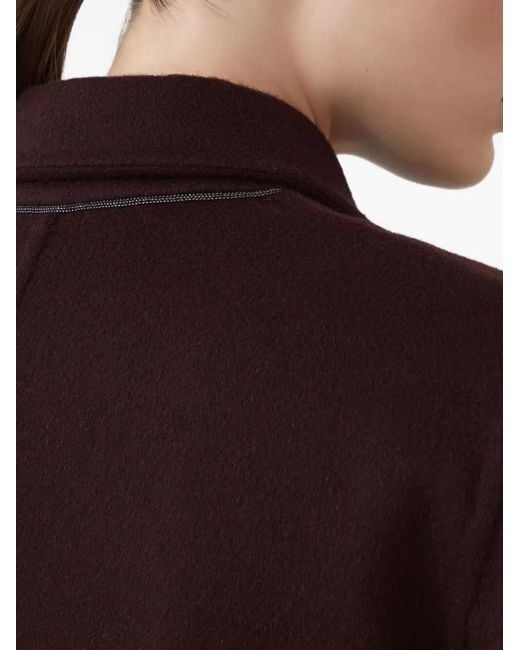 Brunello Cucinelli Black Cashmere Coat