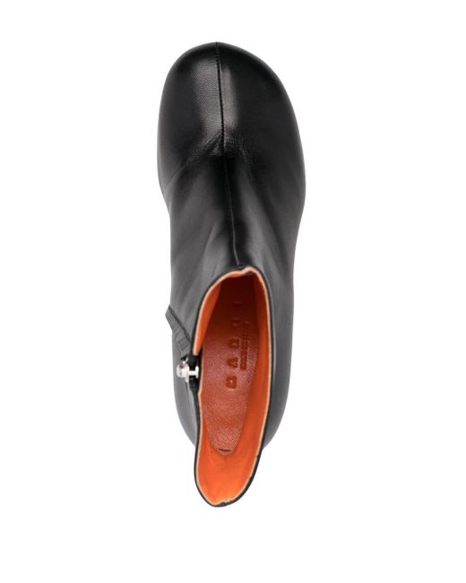 Marni Leather Tronchetti Shoes in Black - Save 19% | Lyst Canada