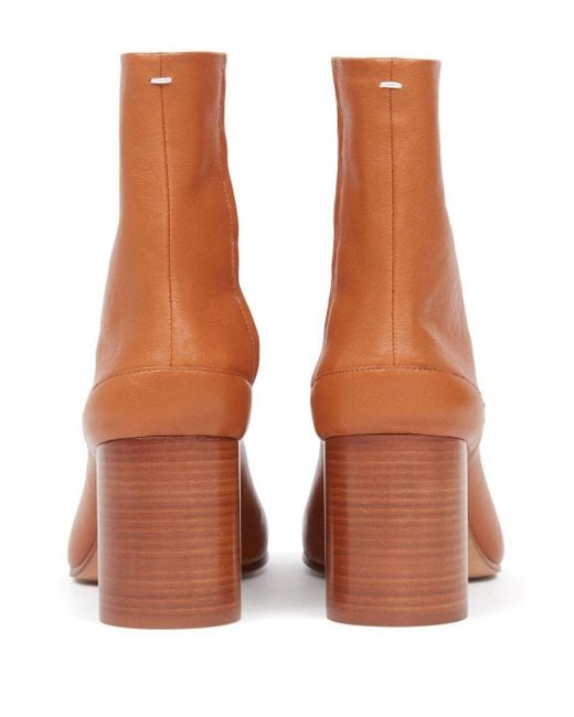 Maison Margiela Brown Split Toe Mini Ankle Boots