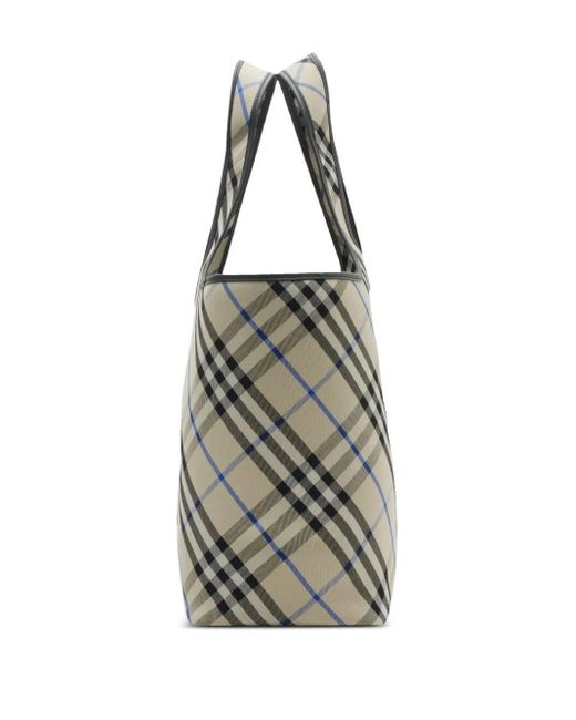 Burberry Gray Medium Check Tote