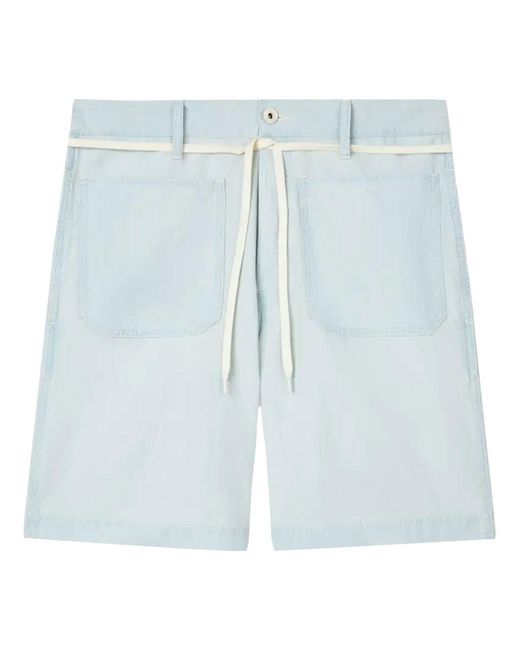 KENZO Blue Straight Shorts for men