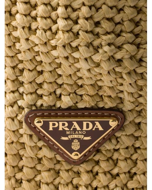 Prada Natural Crochet Tote Bag