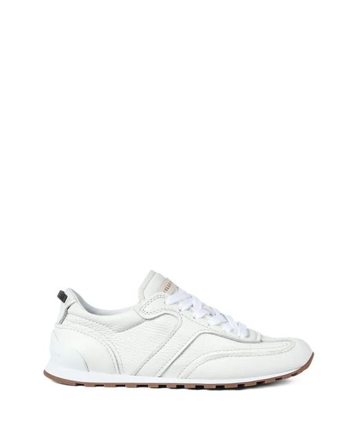 Brunello Cucinelli White Leather Sneakers