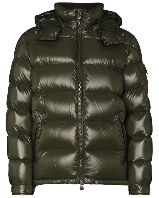 Moncler Green Down Jacket ‘Maya’ for men