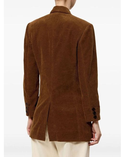 Isabel Marant Brown Corduroy Velvet Jacket
