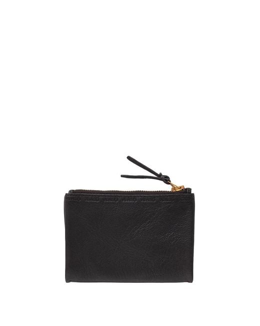 Visvim Foldable Zip Wallet Black for men