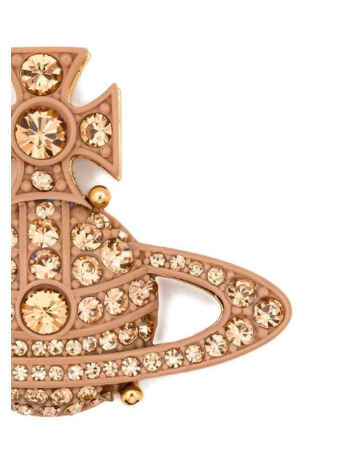 Vivienne Westwood Natural Orb-Crystal Earrings