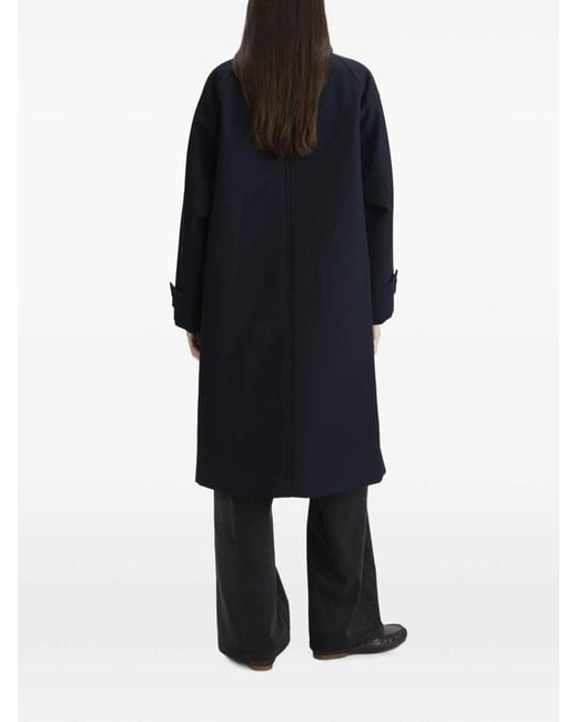 A.P.C. Blue Water-Repellent Wool Coat