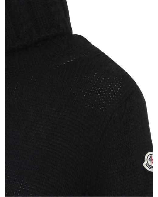 Moncler Black High Neck Dress