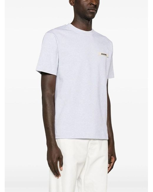 Jacquemus White Le T-Shirt Gros Grain for men
